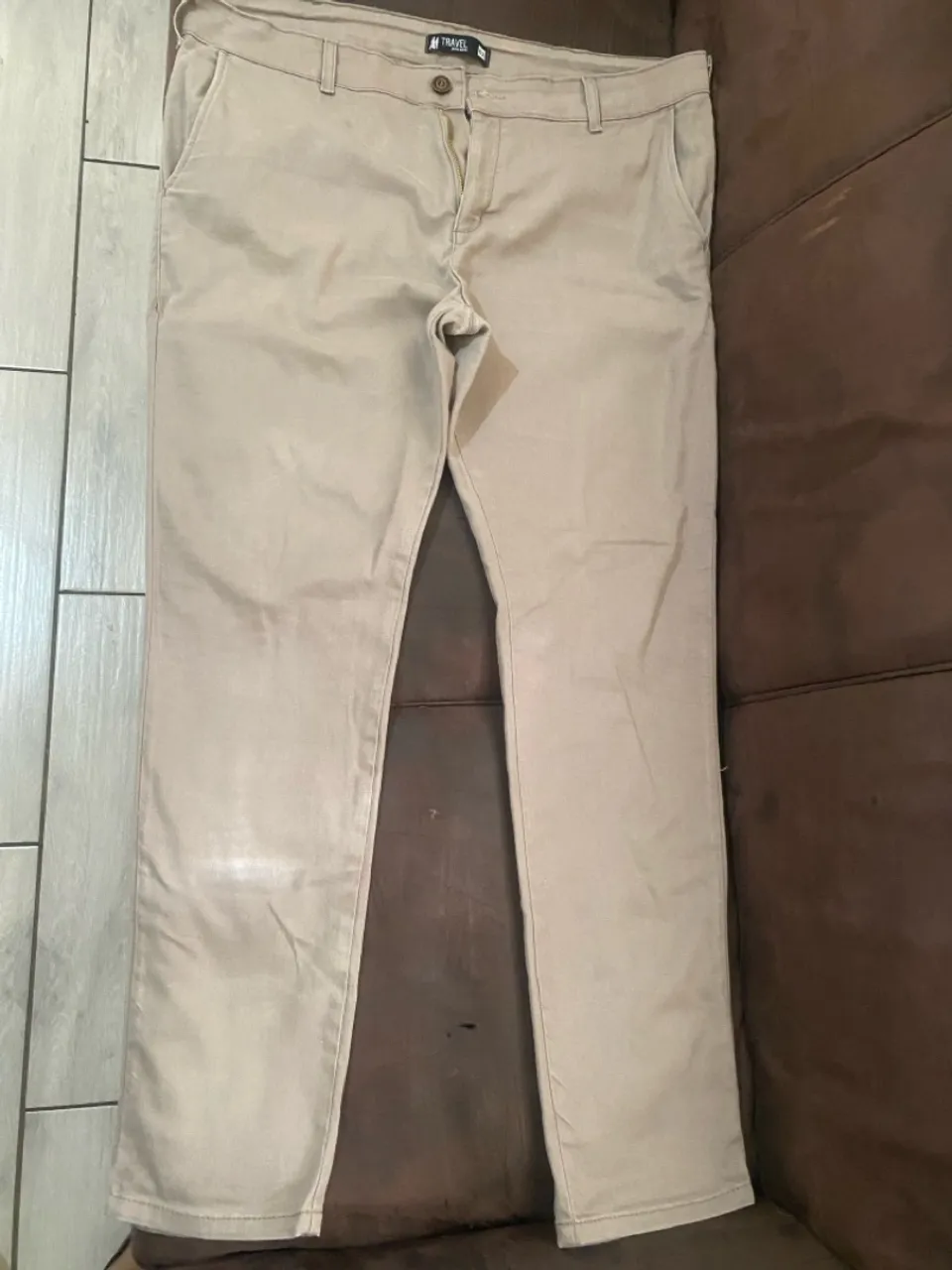 Calça Social Bege Masculina
