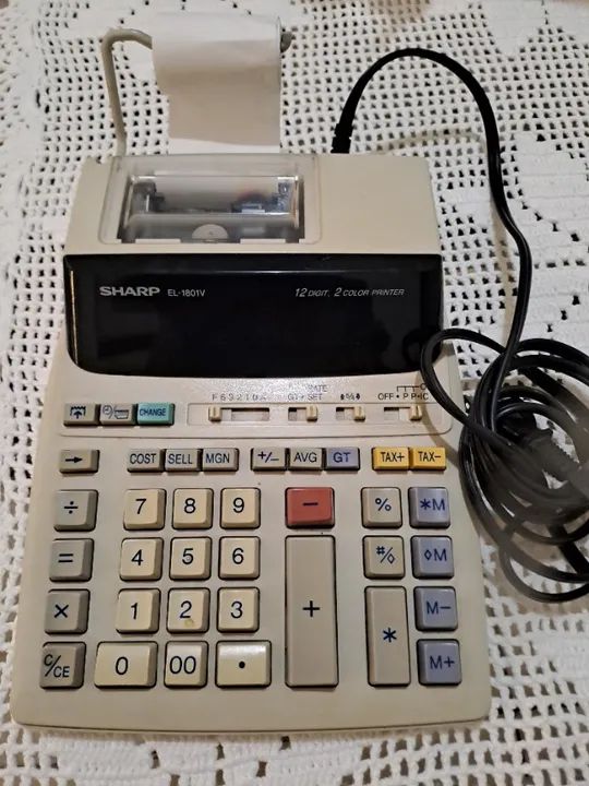 Calculadora com bobina Sharp 