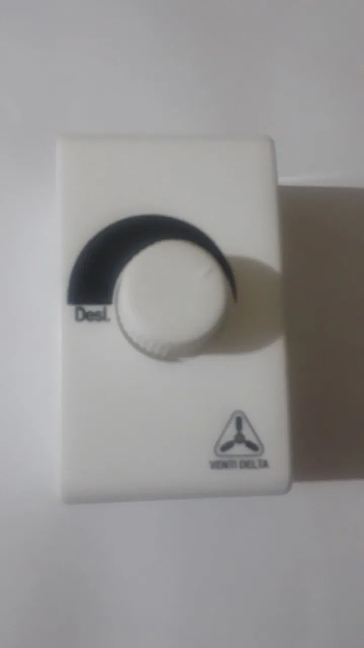 Chave Rotativa Para Ventilador 60cm Premium Branca Venti-Delta