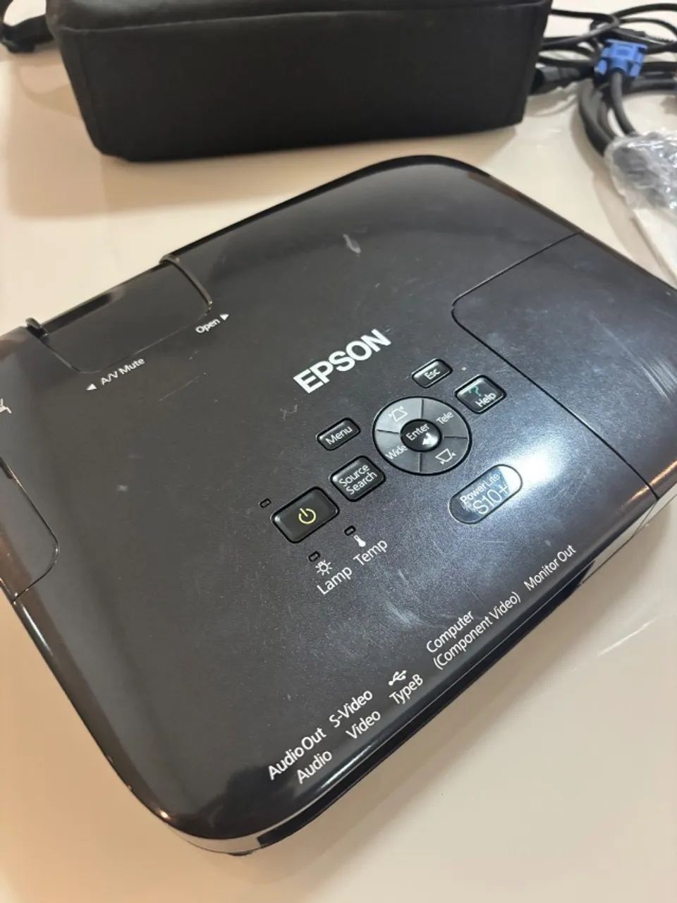 Projetor Epson S10+ com bolsa  - Foto 6