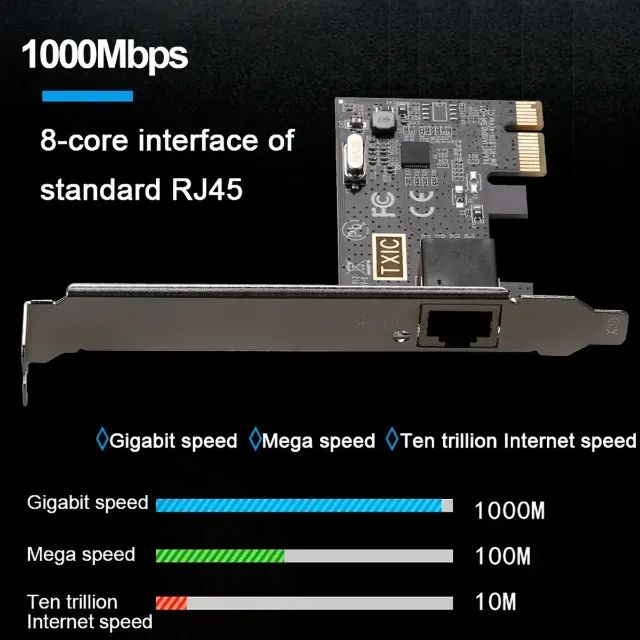 Placa De Rede Mini Pci-e Gigabit 10/100/1000 - Foto 3