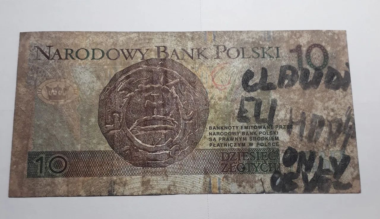 Cédula de 10 zlot Polônia 1994. - Foto 2