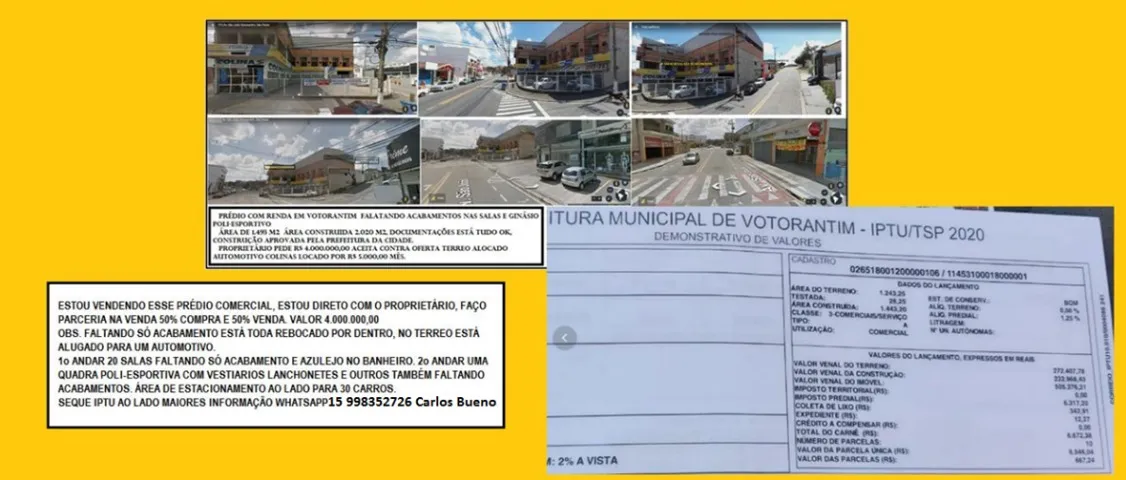 Venda de Imóveis com Renda e Outros