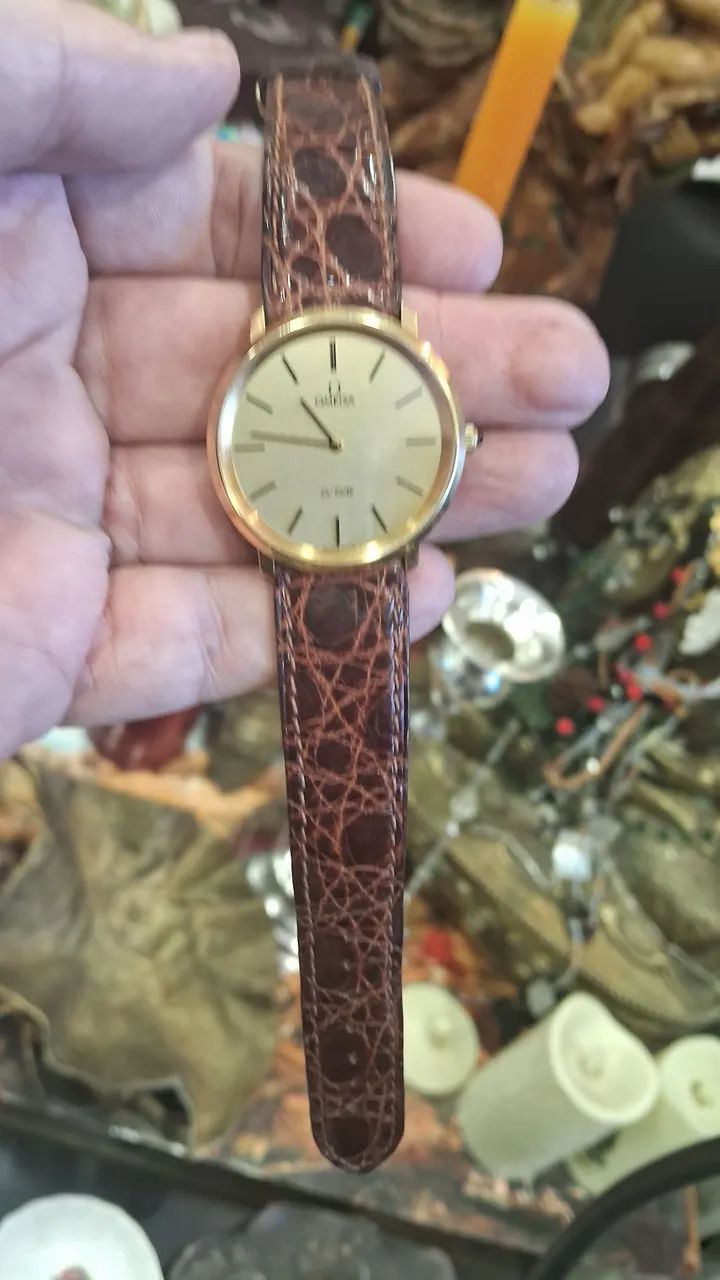 Relógio Omega De Ville com caixa dourada e pulseira Original  - Foto 4