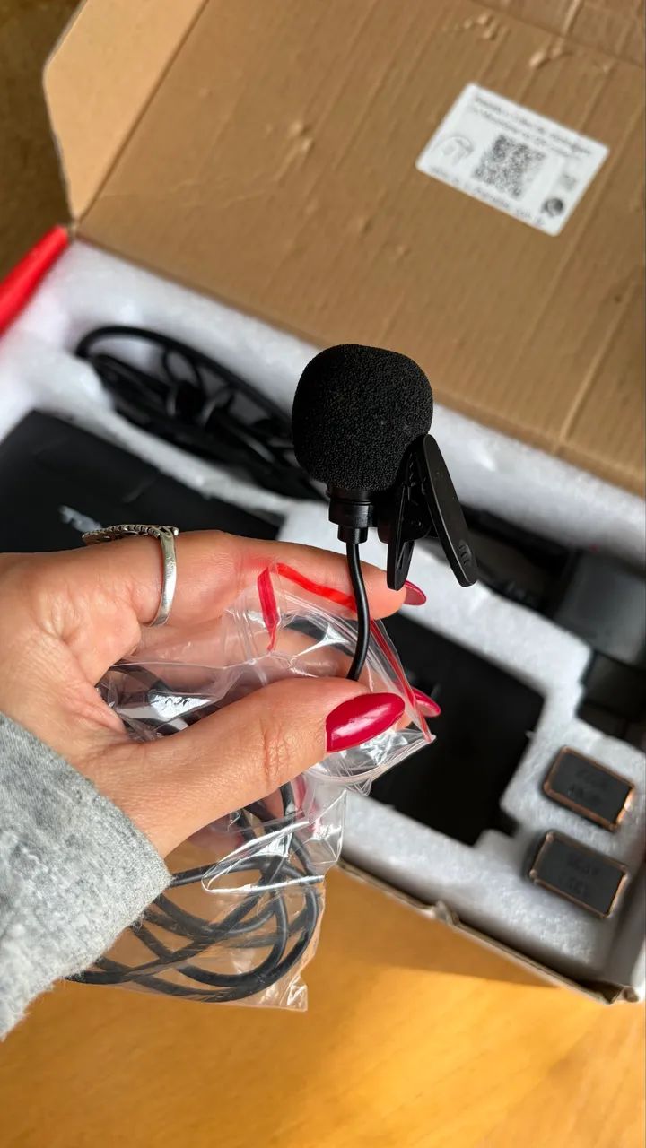 Microfone Tomate Sem fio lapela e cabeça para apresentações  - Foto 3