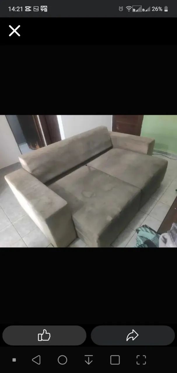 Sofá 3 lugares em bom estado  - Foto 2