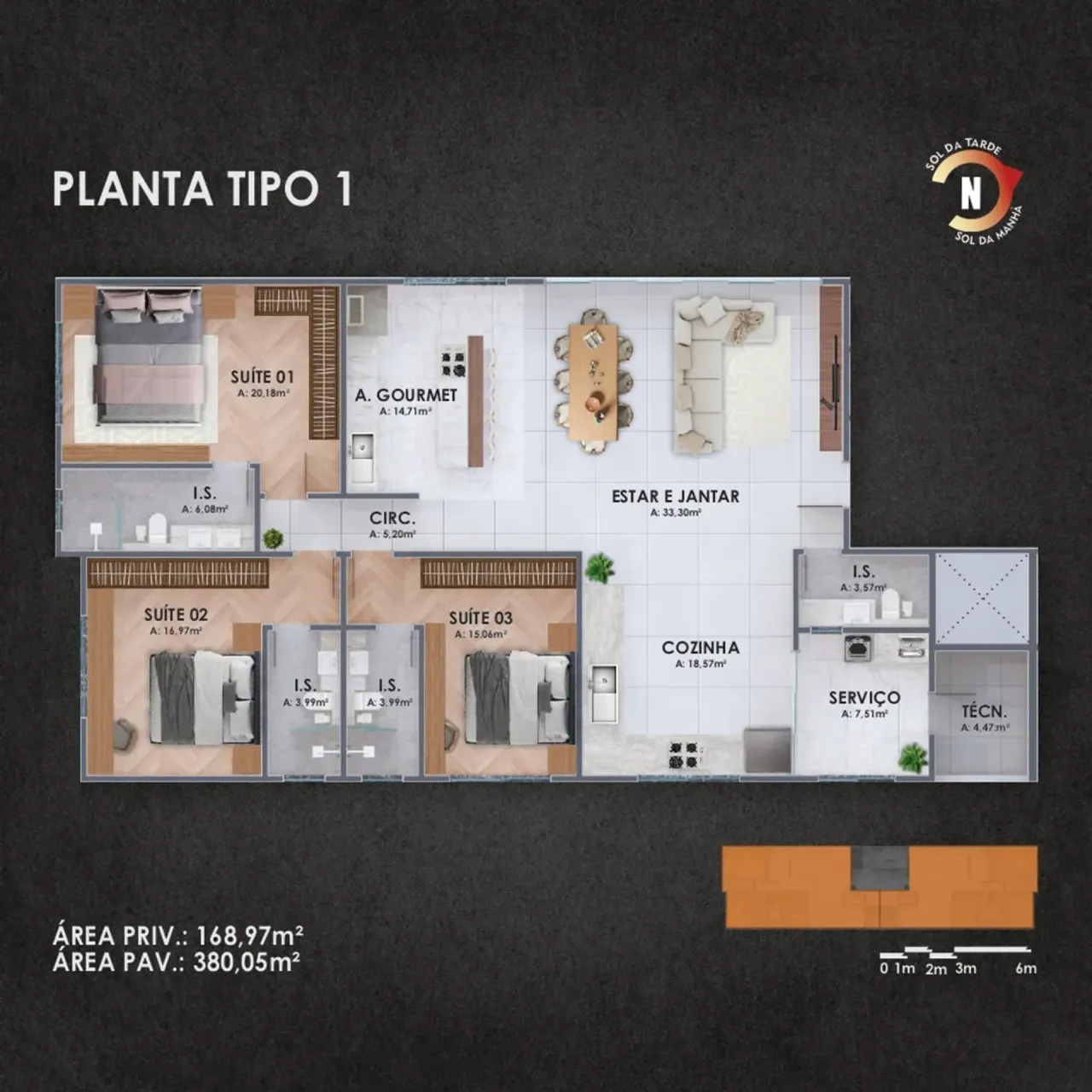 PLANTA 166m²