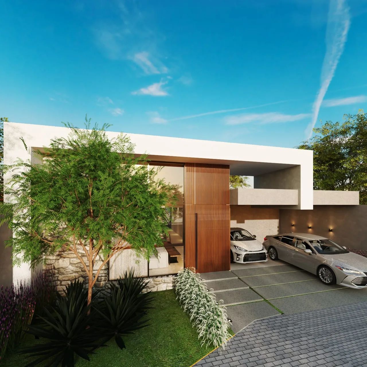 Casa linear com 3 suítes e área verde nos fundos para venda