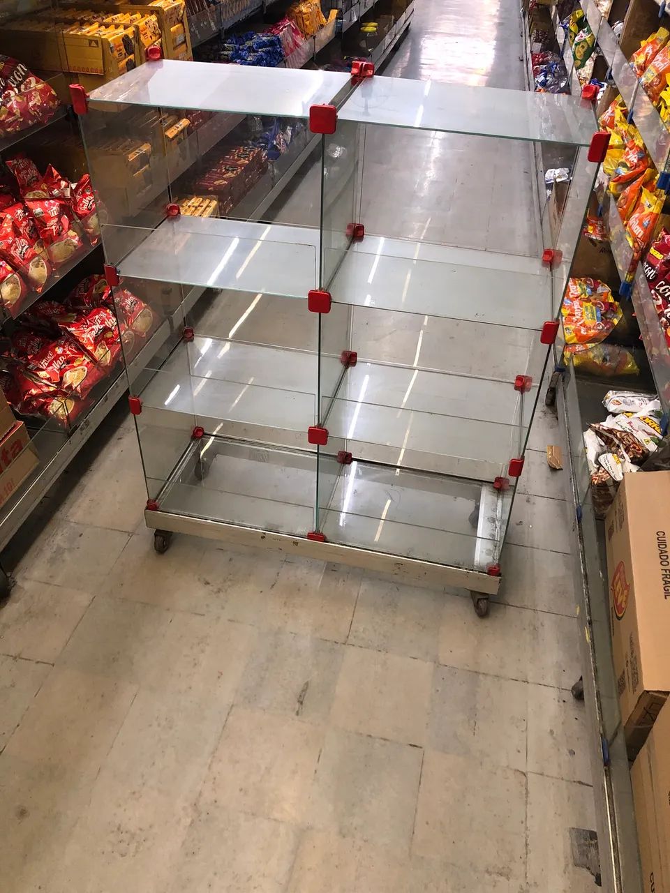 Prateleira de vidro 