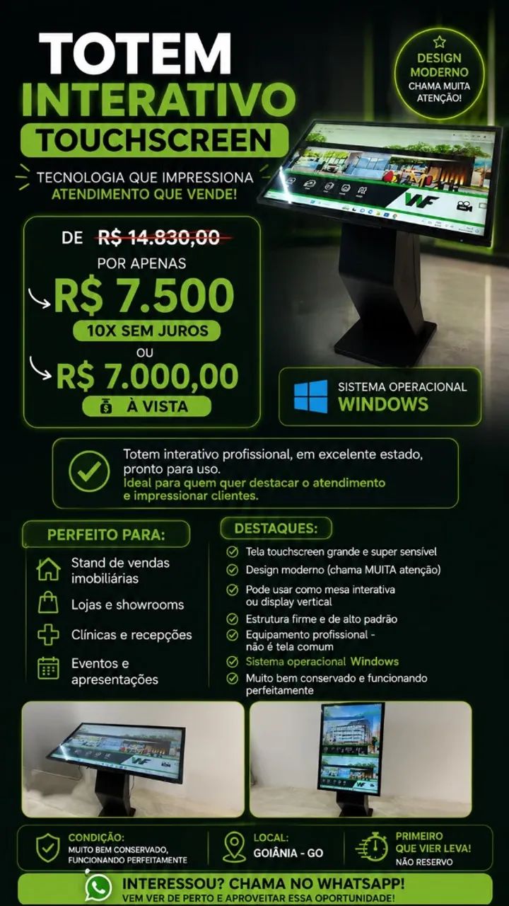 Totem Interativo Touchscreen Profissional com Windows - Foto 2