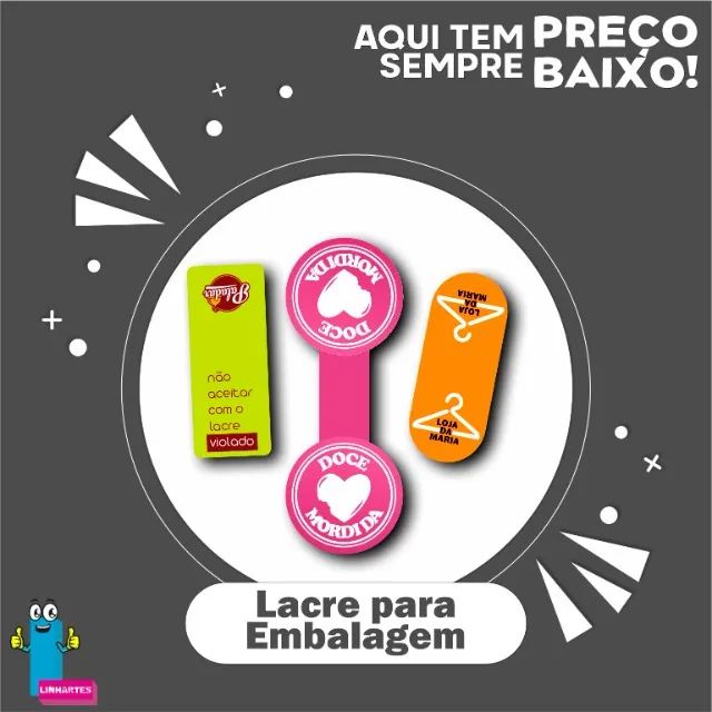 Lacre de Embalagem Personalizado - O toque final que valoriza sua embalagem. - Foto 2