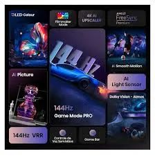 TV Hisense 144HZ - Q7 - 55 Polegadas QLED - Foto 3
