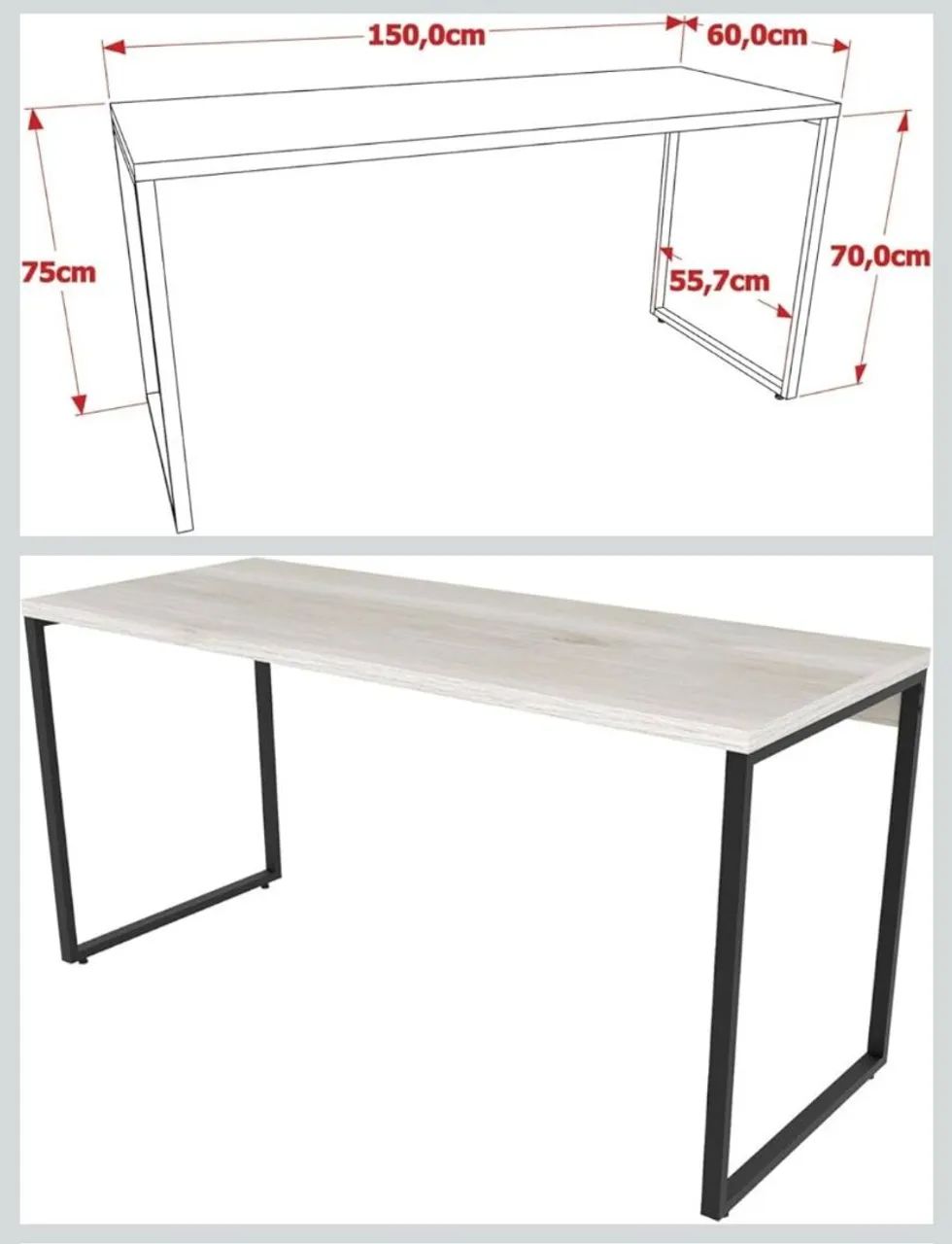 Mesa de escritório - industrial 
