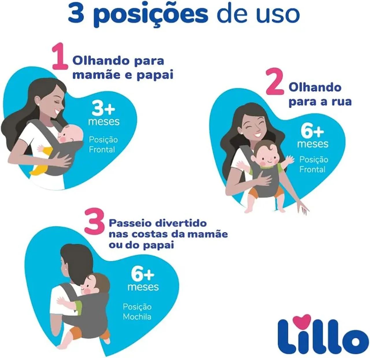 Canguru Lilo para bebê 3 em 1 - Foto 4