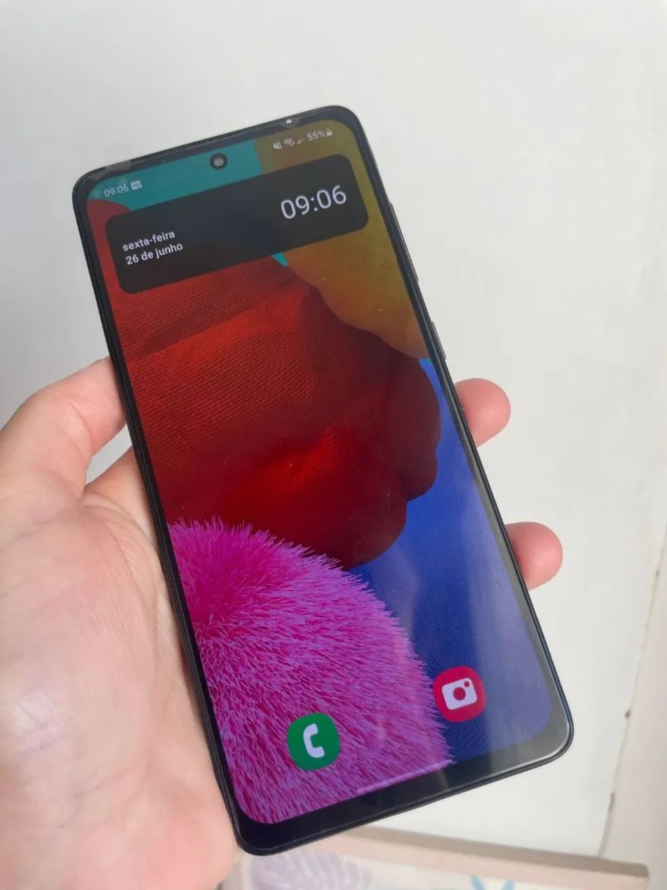 Galaxy A51 com 128gb armazenamento