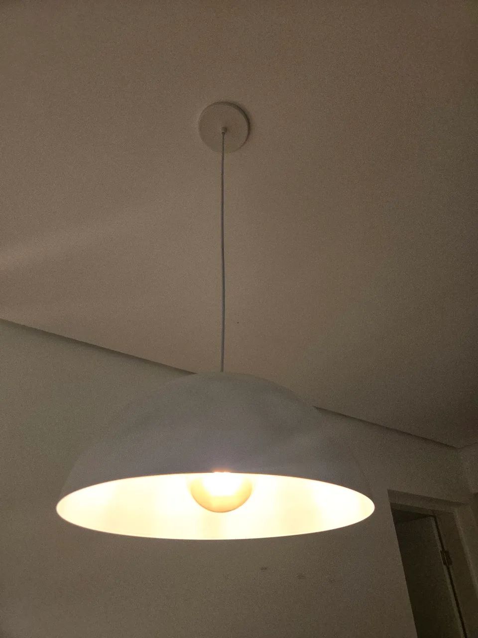 lustre pendente de alumínio estilo meia lua, - Foto 3