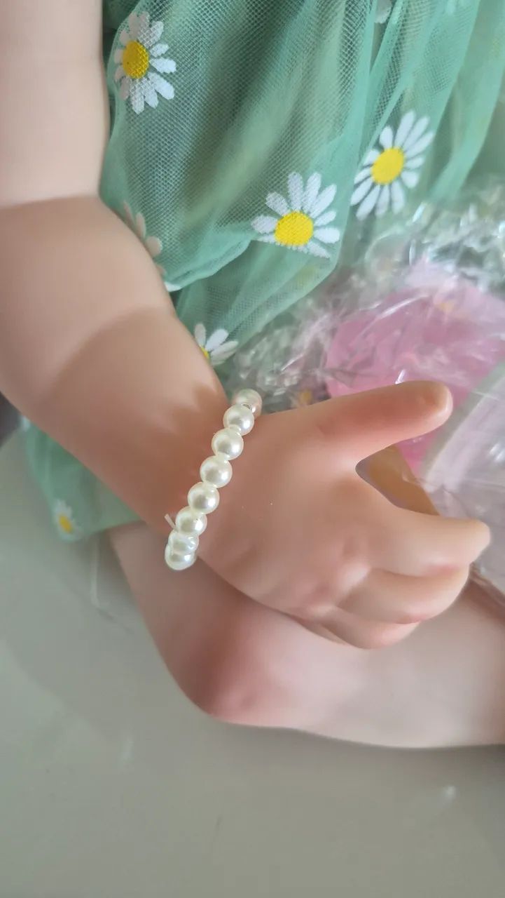 Boneca reborn menina loira nova  - Foto 5