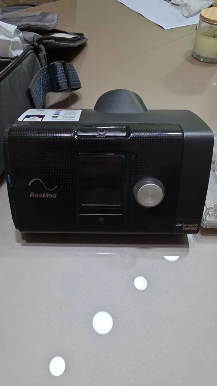 Cpap Resmed com traqueia nova e máscara usada - Foto 5