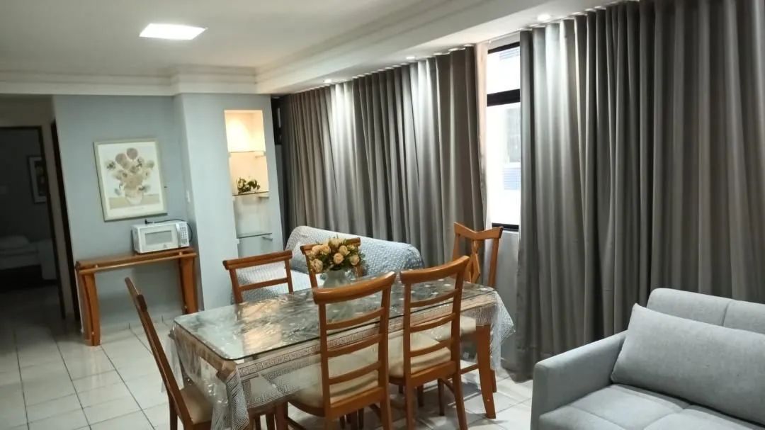 Lindo apto mobiliado com 2 quartos, 100m da praia de Intermares - Foto 4