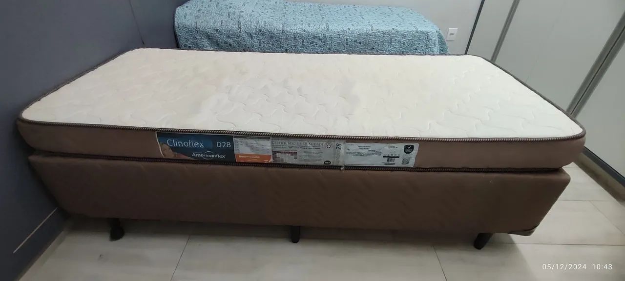Cama box e colchão solteiro Americanflex  - Foto 2