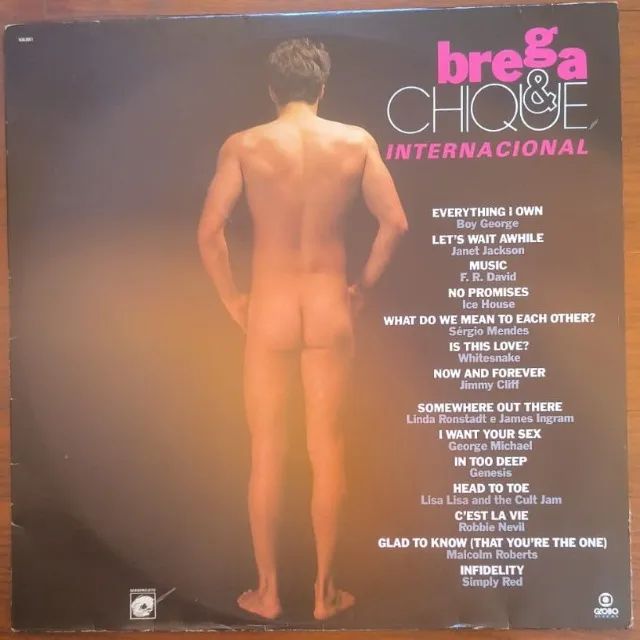 Disco vinil trilha sonora internacional de novela 'Brega&Chique'