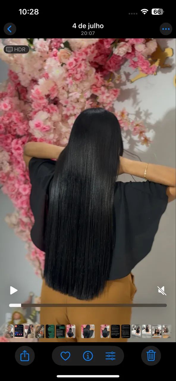 Mega Hair orgânico 75cm 400g  - Foto 2
