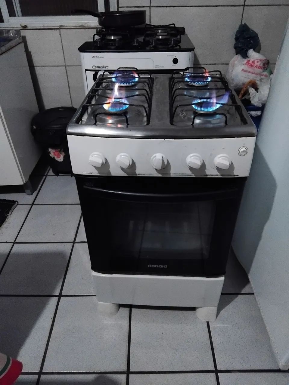 Fogão 4 bocas funcionando!