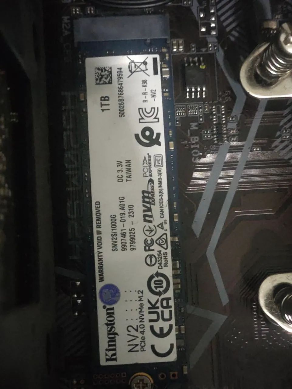 SSD Nv.me Kingston 1TB 