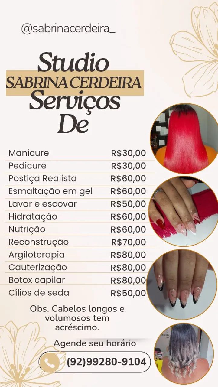 Sua beleza em primeiro lugar 