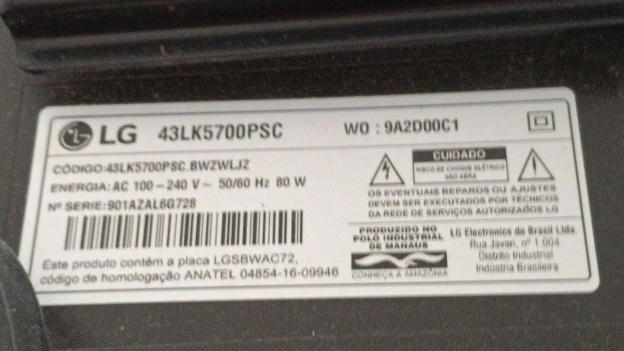 Smart TV LG 43 lk 5700 psc - Foto 2