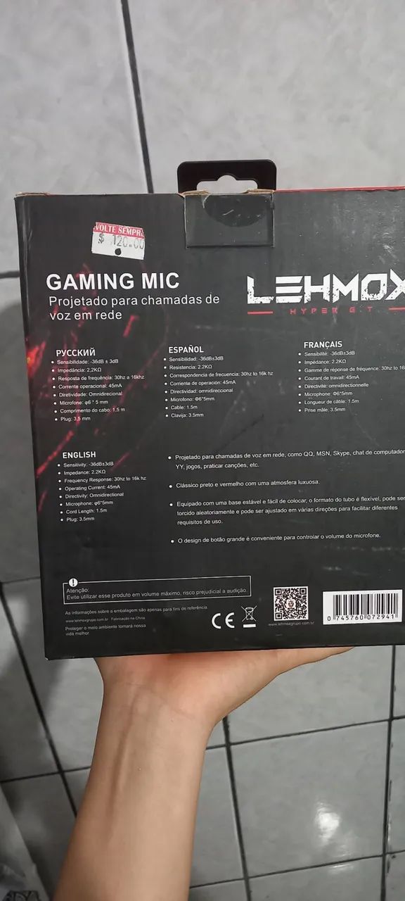Gaming mic- projetado para chamadas de voz em rede - Foto 3