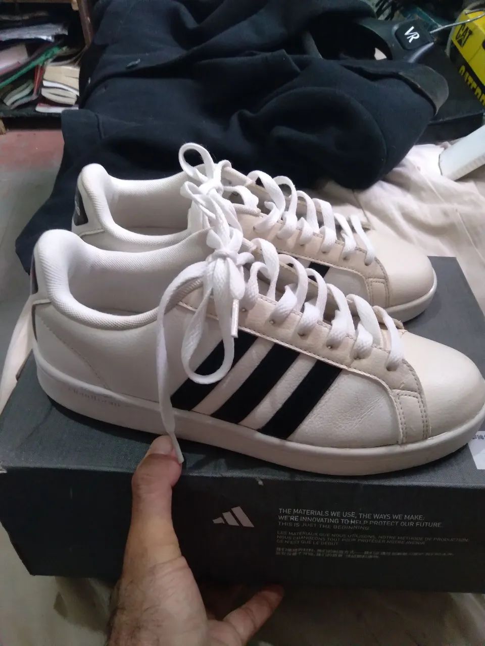 Tênis adidas branco original  - Foto 2