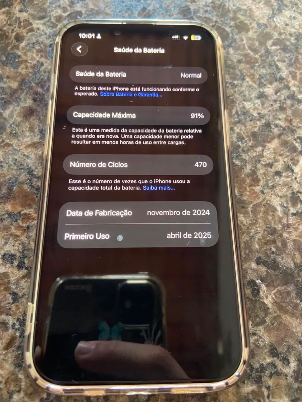 iPhone 16e,bateria 91%,Face ID funcionando,caixa original e cabo,nenhuma peça trocada - Foto 3
