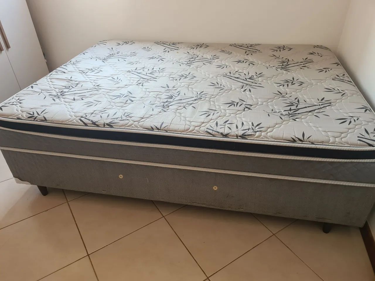Cama box casal com colchão  - Foto 3