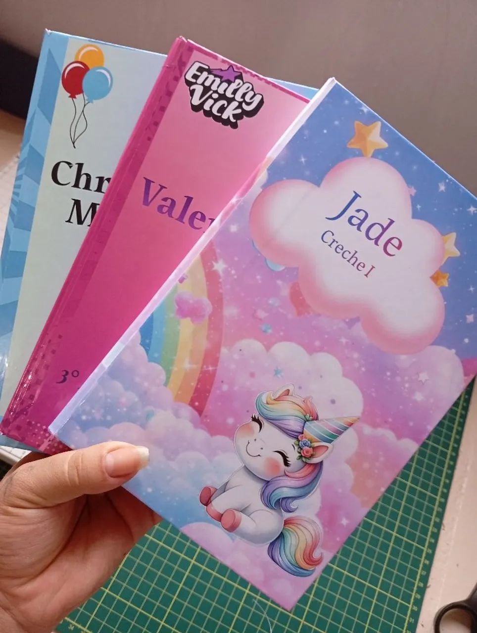 Caderno e caderno de recados personalizado 