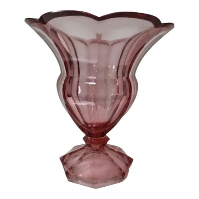 Floreira Vaso Rosa Cristal Borda Lapidada Robusta  - Foto 5