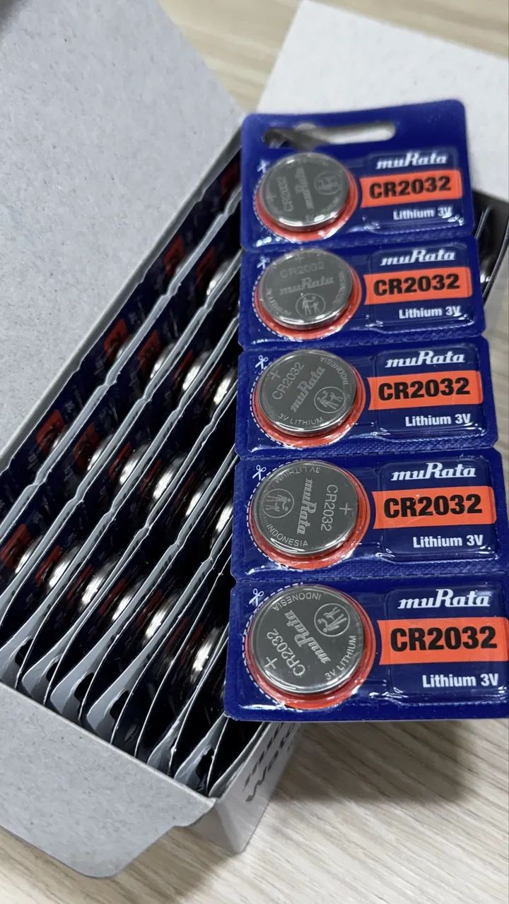 Bateria 2032 Murata caixa 100 unidade atacado