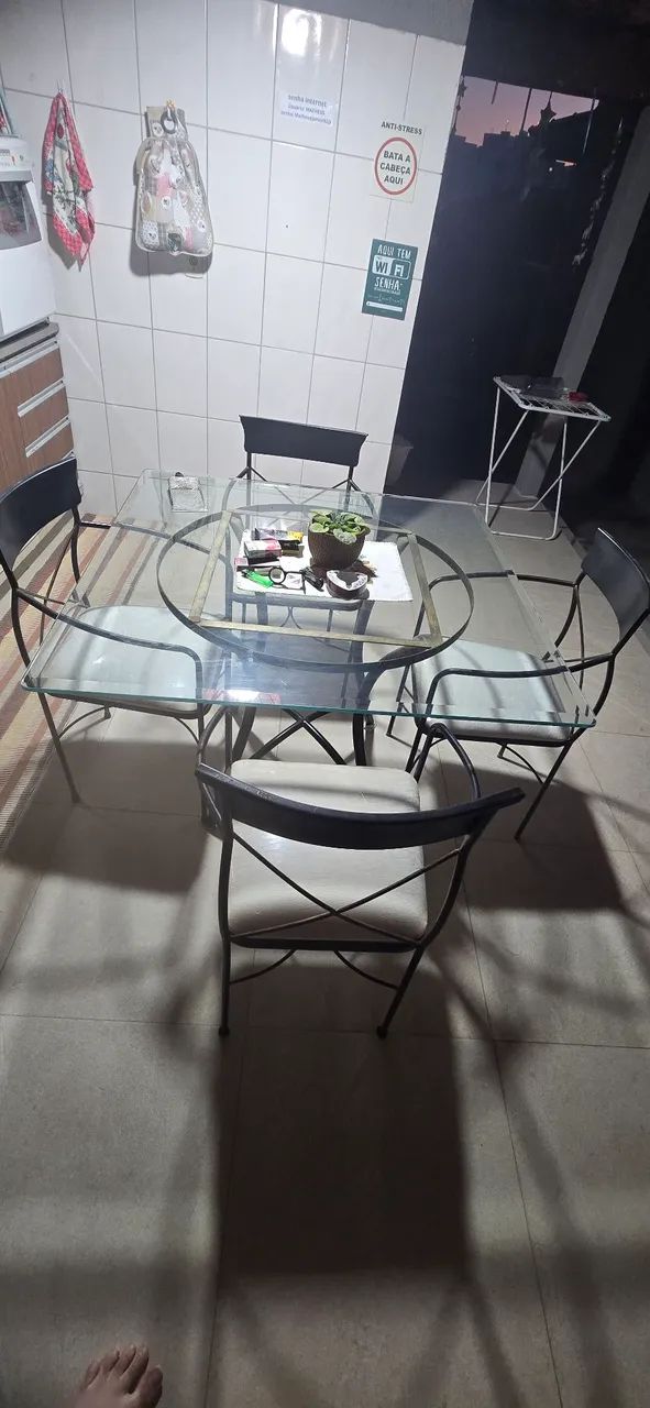Mesa de vidro temperado 1,80x180