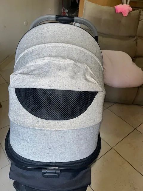 Carrinho De Bebê Kronus Silver Dzieco - Foto 4