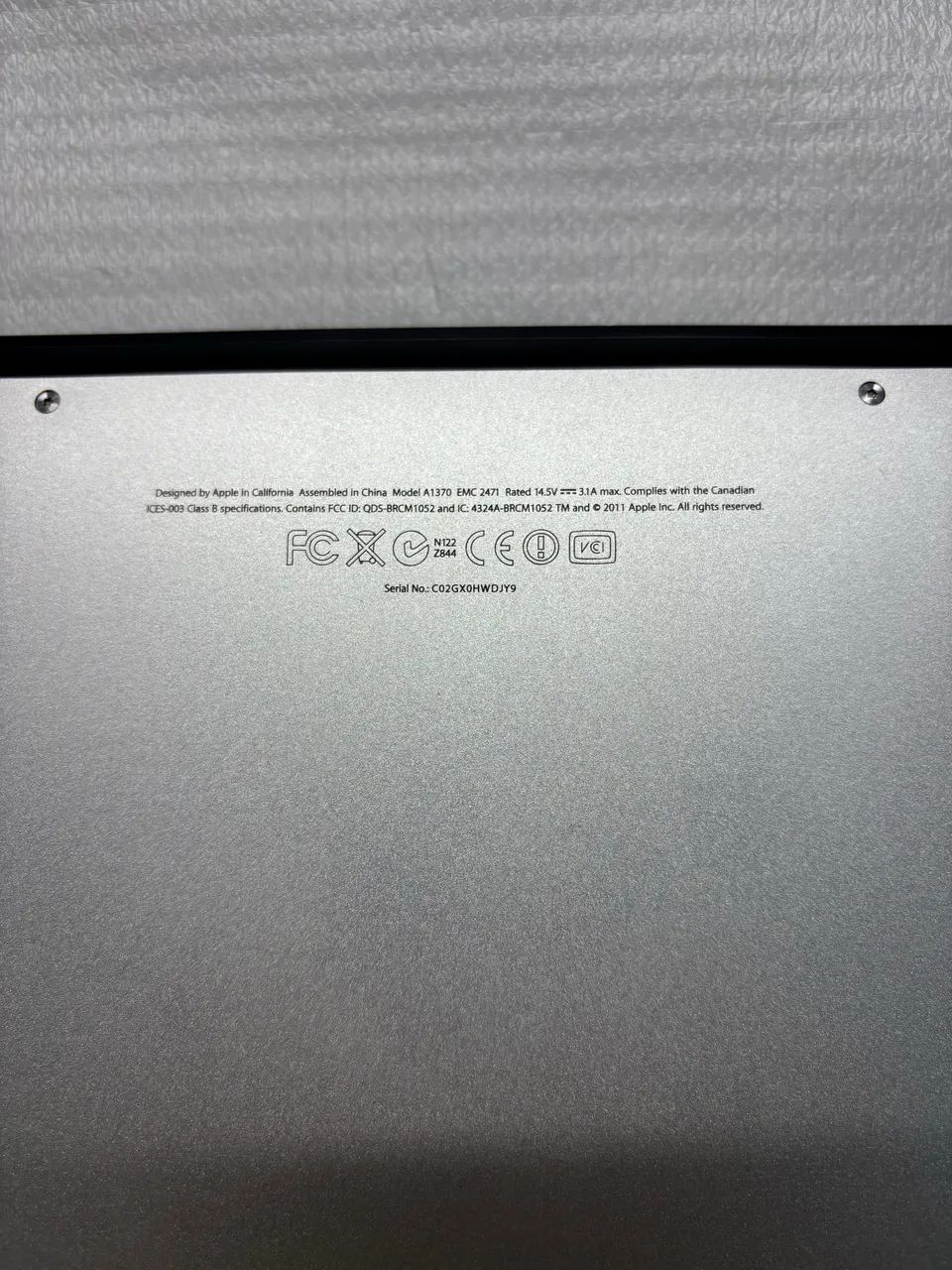 MACBOOK AIR A1370 2011 Core i5  - Foto 3