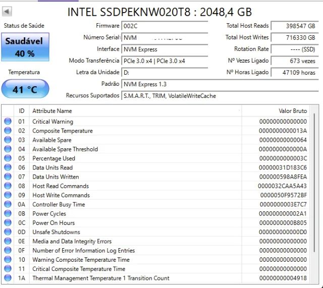 NVME Intel 2TB - Foto 2