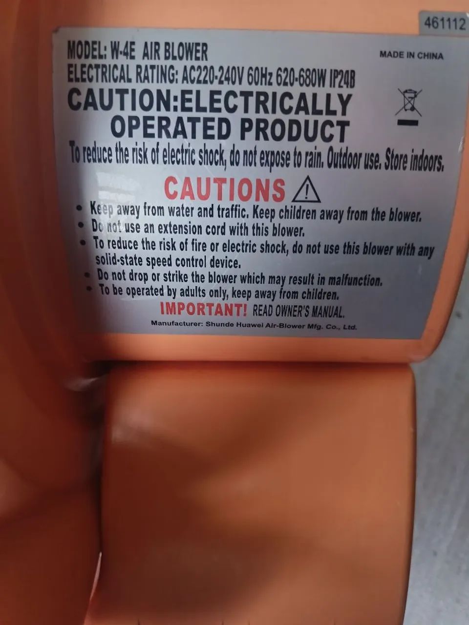 Vendo motor para brinquedo inflável 