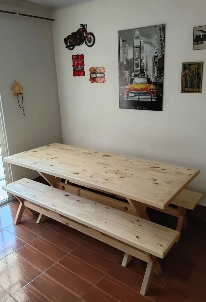 Mesas Rústicas para Varandas 2x80  ( NOVAS )