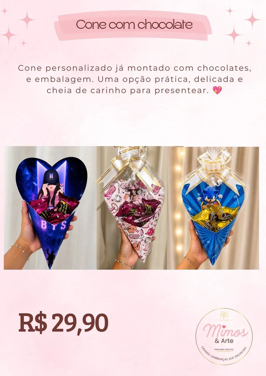 Cone de chocolate 