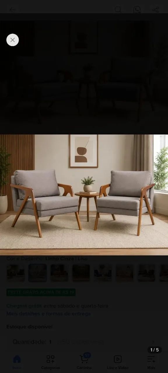Poltrona decorativa 