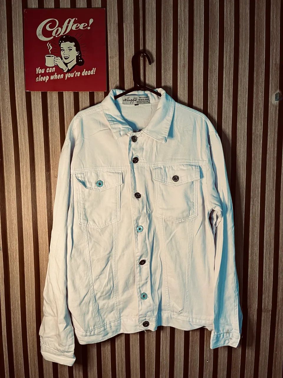 Jaqueta Jeans Branca