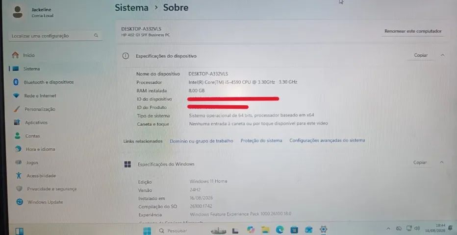 Computador Desktop Intel Core i5 8 GB RAM 500 GB Windows 11  Bom para trabalho e estudo - Foto 5