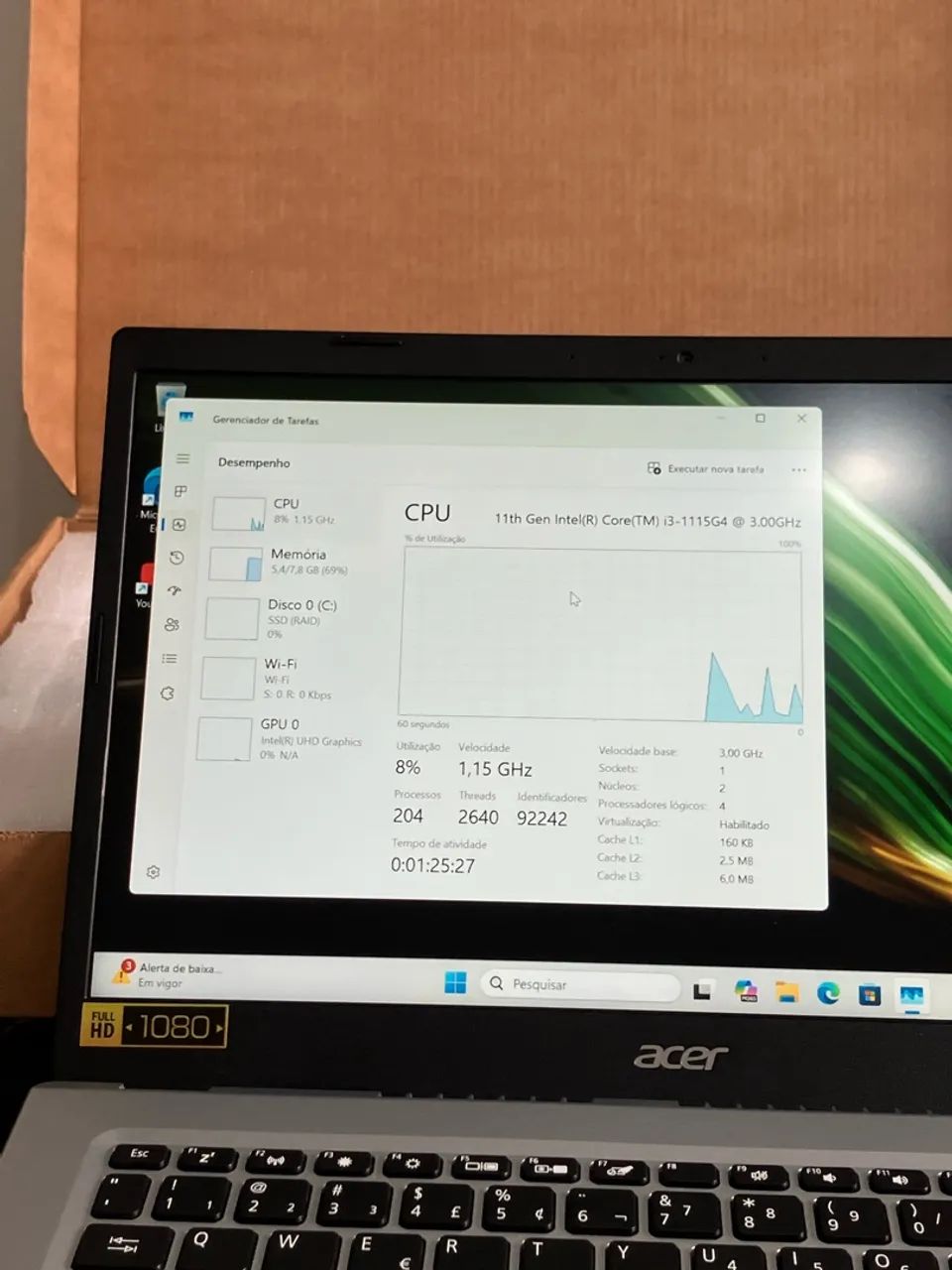 Notebook acer impecável completo(pra vender ligeiro) - Foto 3