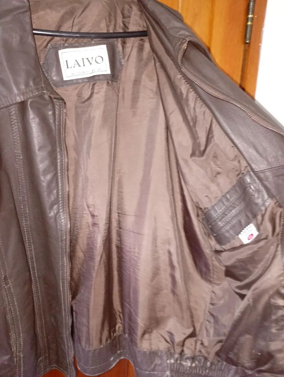 Jaqueta masculina em couro legítimo. - Foto 5