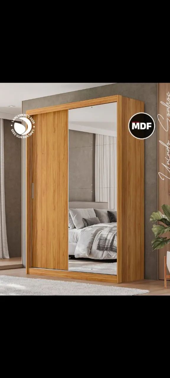 Guarda roupa porta de corer 100%mdf  - Foto 4